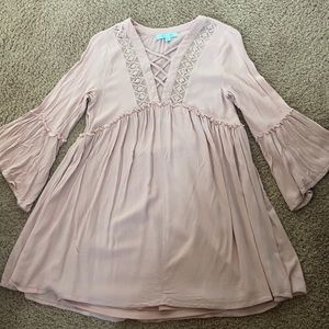 She + Sky dress. Short pink dress